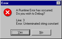 Error Message